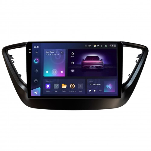 Штатна магнітола Teyes CC3 4+64 Gb Hyundai Solaris 2 VERNA ACCENT 2016-2018 Black 9" 2k