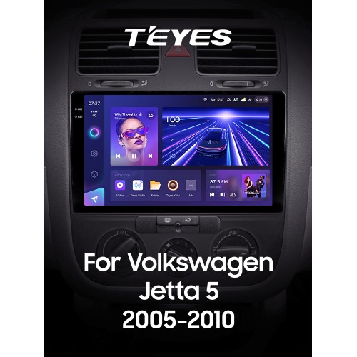 Штатна магнітола Teyes CC3 6+128 Gb Volkswagen Jetta 5 2005-2010 (F2) 10" 2k