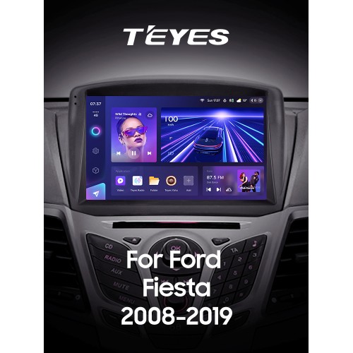 Штатна магнітола Teyes CC3 6+128 Gb з коловим оглядом 360° Ford Fiesta Mk 6 (F1) 2009-2018 (A) 9" 2k