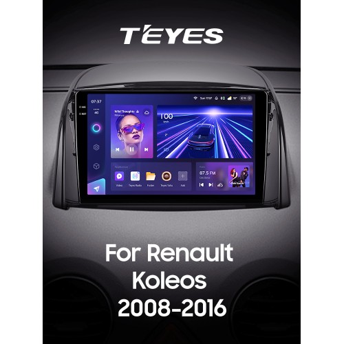 Штатна магнітола Teyes CC3 6+128 Gb з коловим оглядом 360° Renault Koleos 2008 - 2016 (A) 9" 2k (L1)