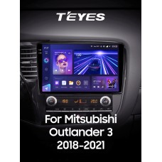 Штатна магнітола Teyes CC3 4+64 Gb Mitsubishi Outlander 3 GF0W GG0W (1 Din) 2012-2018 (B) 10" 1din 2k