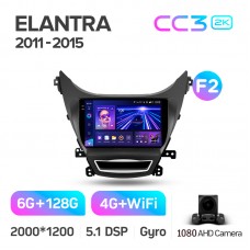 Штатна магнітола Teyes CC3 6+128 Gb Hyundai Elantra 5 JK GD MD UD 2010-2016 (F2) 9" 2k Штатна магнітола Teyes CC3 6+128 Gb Hyundai Elantra 5 JK GD MD UD 2010-2016 (F2) 9" 2k