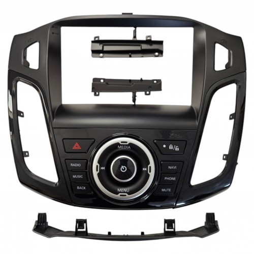 Перехідна рамка під Ford FOCUS 3 2012-2019 A-MOD black UV 9"