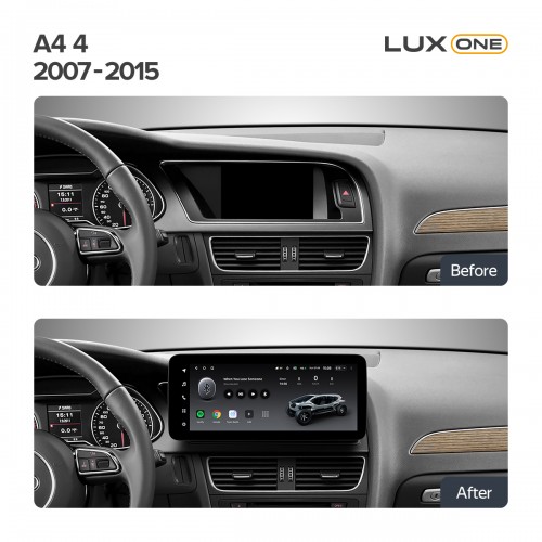 Штатна магнітола Teyes LUX ONE 4+32 Gb Audi A4 4 B8 2007-2015 (B) 12.3" (L2) Штатна магнітола Teyes LUX ONE 4+32 Gb Audi A4 4 B8 2007-2015 (B) 12.3" (L2)