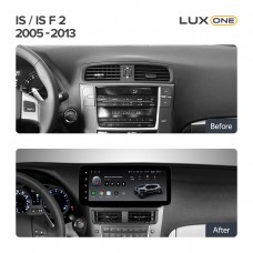 Штатна магнітола Teyes LUX ONE 6+128 Gb з коловим оглядом 360° Lexus GS300 350 400 430 450h 460 3 S190 2004-2011 12.3" (L3)