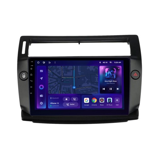 Штатна магнітола AMS MOSS M2 4+32 Gb Citroen C4 LA LC C-Triomphe C-Quatre 2004-2014 Black 9"