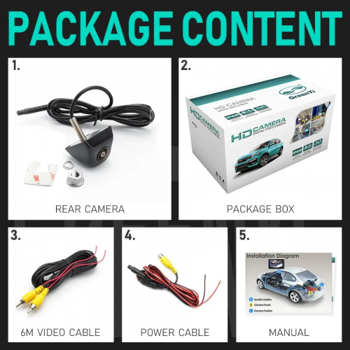 Автомобільний монітор GreenYi 7 дюймів TFT з камерою заднего вида GreenYi 818