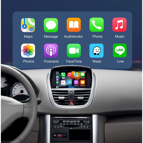 Беспроводной CarPlay та AndroidAuto для Peugeot 207 (2009-2012) SMEG&MRN System