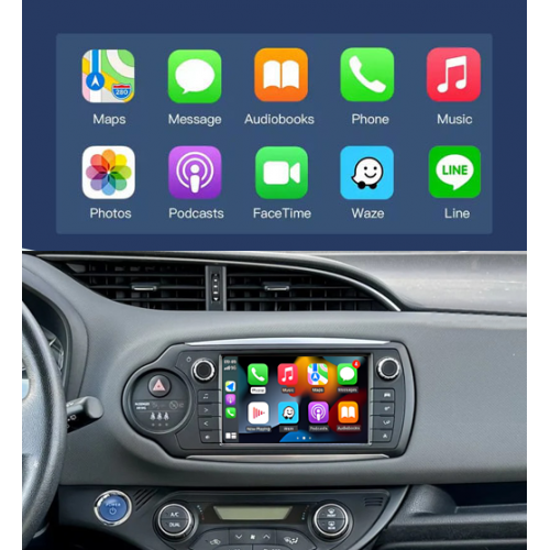 Беспроводной CarPlay и Android Auto для Toyota Yaris (2014 - 2018) Touch2 / Entune 2.0 System. Беспроводной CarPlay и Android Auto для Toyota Yaris (2014 - 2018) Touch2 / Entune 2.0 System.