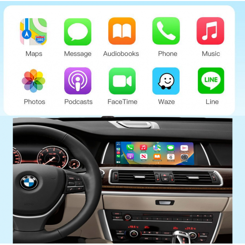 Беспроводной CarPlay та AndroidAuto для BMW 5 SERIES F07 GT (2013-2016) NBT System