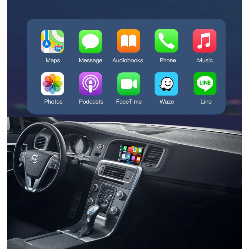 Беспроводной CarPlay та AndroidAuto для Volvo V60 – 7" (2015-2018)