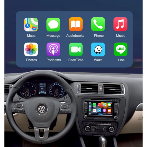 Беспроводной CarPlay та AndroidAuto для Volkswagen Jetta (2007–2017) Беспроводной CarPlay та AndroidAuto для Volkswagen Jetta (2007–2017)