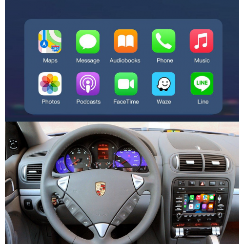 Беспроводной CarPlay та AndroidAuto для Porsche Cayenne (2007-2010) PCM3.0