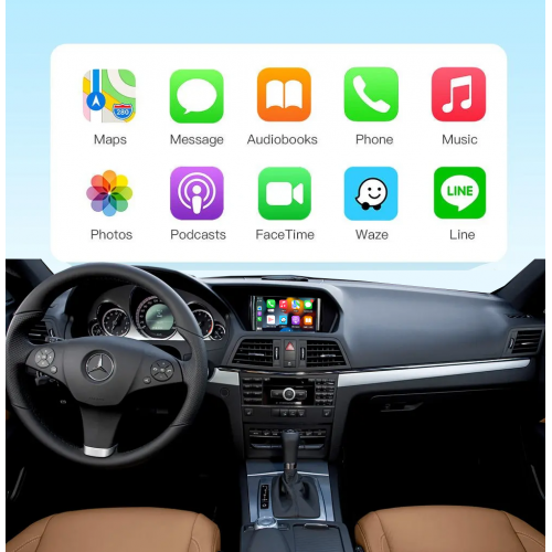 Беспроводной CarPlay и Android Auto для Mercedes-Benz E-Class 2009-2011 (система NTG 4.0)