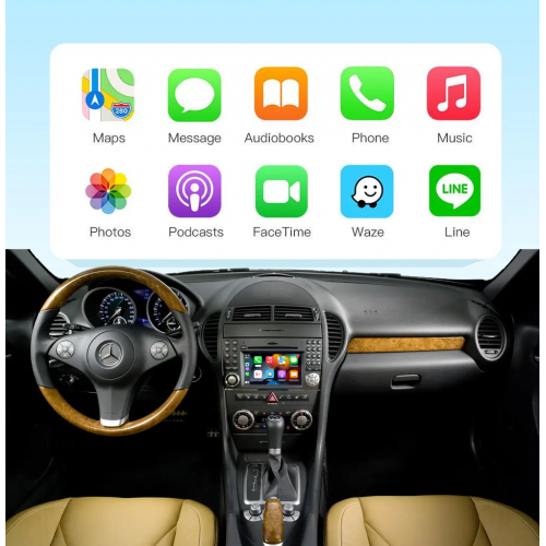 Беспроводной CarPlay и Android Auto для Mercedes-Benz C-Class 2009-2011 (система NTG 4.0)