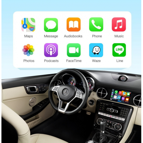 Беспроводной CarPlay та AndroidAuto для Mercedes Benz SLK R172 2011-2015 (NTG 4.5 System) Беспроводной CarPlay та AndroidAuto для Mercedes Benz SLK R172 2011-2015 (NTG 4.5 System)