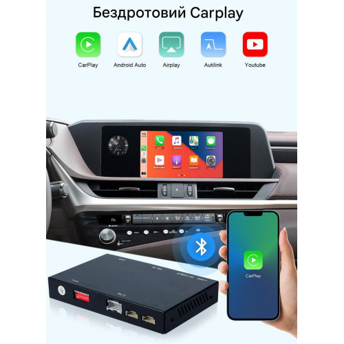 Беспроводной CarPlay и Android Auto для Lexus RC (2016-2019) Джойстик