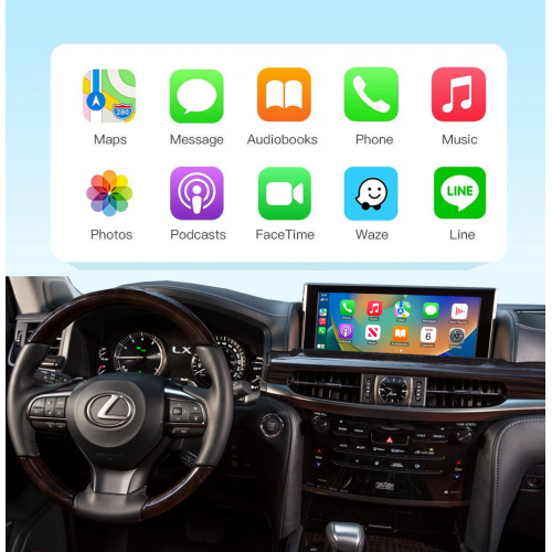 Беспроводной CarPlay и Android Auto для Lexus LX (2014-2019) Крутилка