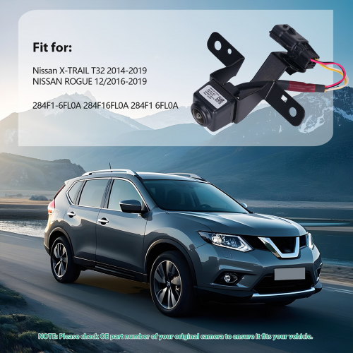 Камера заднего вида GreenYi 284F1-6FL0A для Nissan X-Trail T32 2014-2019\ Nissan Rogue 2016-2019