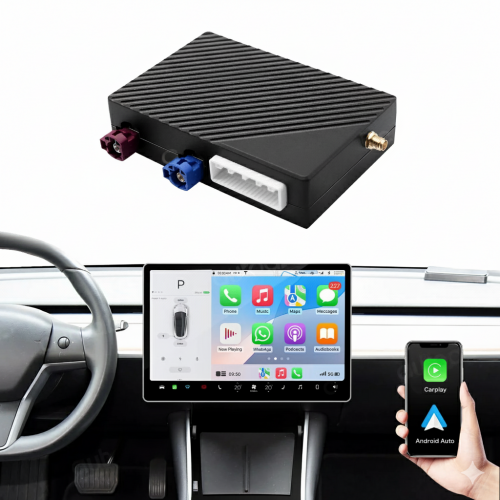 Беспроводной CarPlay та AndroidAuto для Tesla Model 3 2019-2024 Intel
