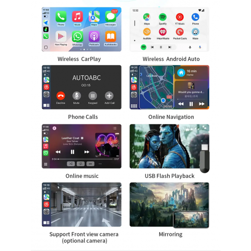 Беспроводной CarPlay та AndroidAuto для Tesla Model 3 2019-2024 Intel