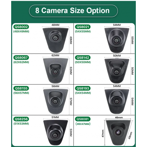 Камера переднего вида GreenYi QS 8002 для Honda Fit CRV Accord Civic City XR-V Odyssey Spirior Crosstour QS 8142