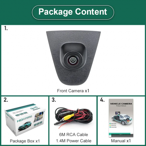 Камера переднего вида GreenYi QS 8002 для Honda Fit CRV Accord Civic City XR-V Odyssey Spirior Crosstour QS 8142