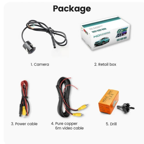 Камера переднего вида универсальная GreenYi AHD 301