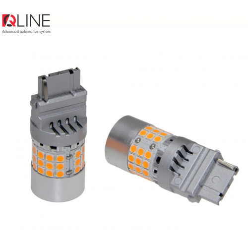 Габарити LED Qline 3156 (P27W) Amber CANBUS (2шт)
