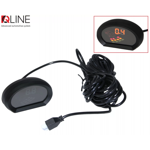 Парктронік Qline ParkSense Style 8 чорний