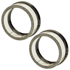 Маска декоративна для автомобільних фар DriveX MS i5-95 3.0" DRL W+Y з вбудованою підсвіткою