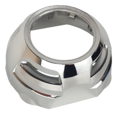 Маска декоративна для автомобільних фар DriveX MS A-106 3.0" Silver White з вбудованою підсвіткою