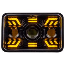 Фара протитуманна WL FOG-06 4x6" 26/46W H/L STM - DRL W+Y к-т.