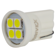 Світлодіоди в габаритні вогні. підсвітку номера та в салон  DriveX T10-266 12V 0.8W 120Lm W5W base-10mm C